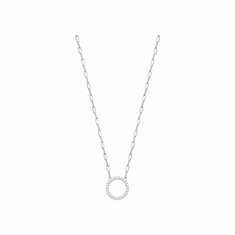 Collier en argent et oxydes de zirconium