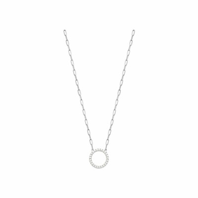 Collier en argent et oxydes de zirconium