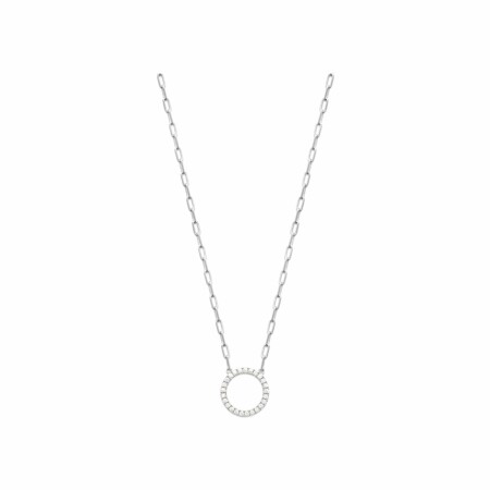 Collier en argent et oxydes de zirconium