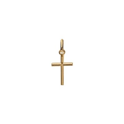 Pendentif moyenne croix Fine 18mm en vermeil