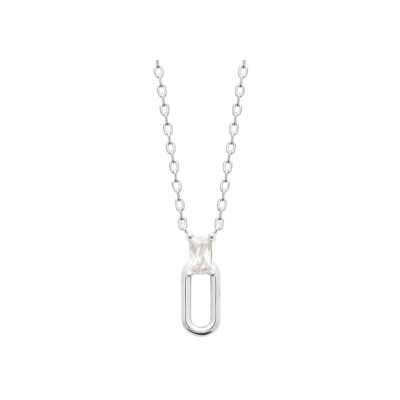 Collier en argent et oxydes de zirconium