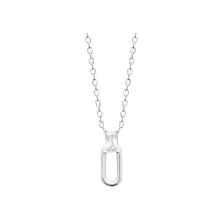 Collier en argent et oxydes de zirconium