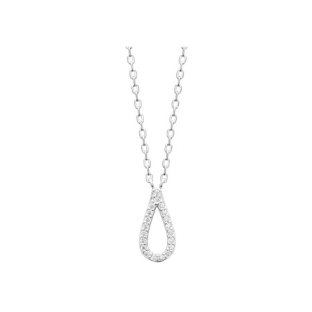 Collier en argent et oxydes de zirconium