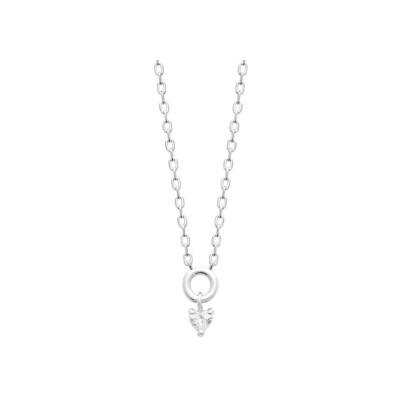 Collier en argent et oxydes de zirconium