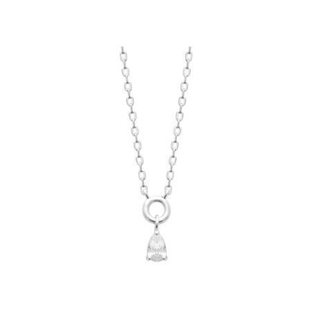 Collier en argent et oxydes de zirconium