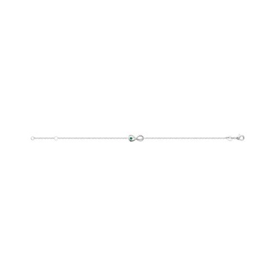 Bracelet en argent rhodié