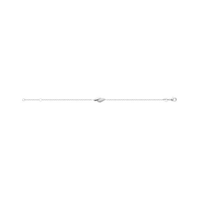 Bracelet en argent rhodié