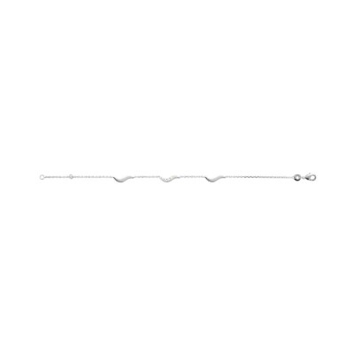 Bracelet en argent rhodié