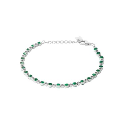 Bracelet en argent rhodié