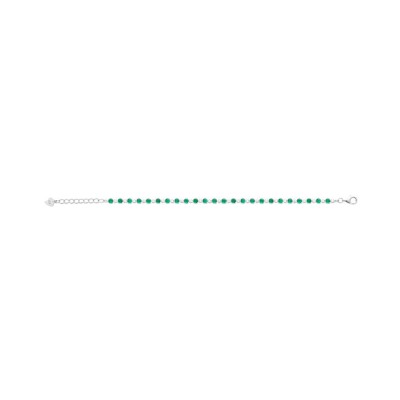 Bracelet en argent rhodié