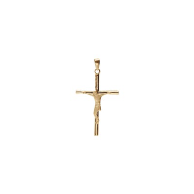 Pendentif croix Christ 34 x 22mm en vermeil