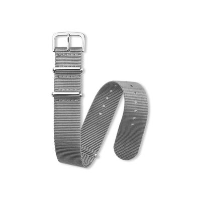 Bracelet montre Rochet Nato en nato gris moyen - 20mm