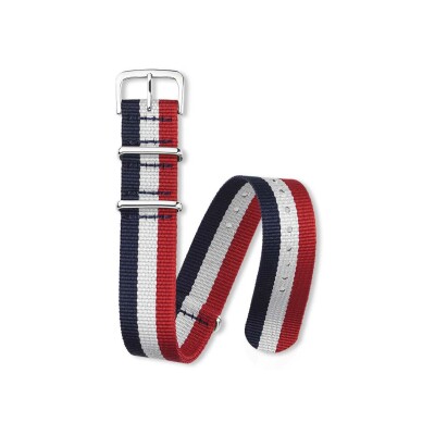 Bracelet montre Rochet Nato en nato tricolore - 20mm
