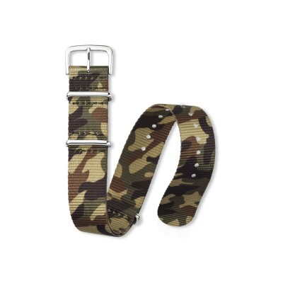 Bracelet montre Rochet Nato en nato camouflage vert - 18mm