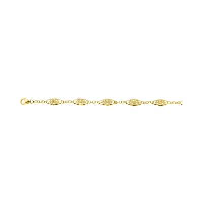 Chaîne maille filigrane en or jaune