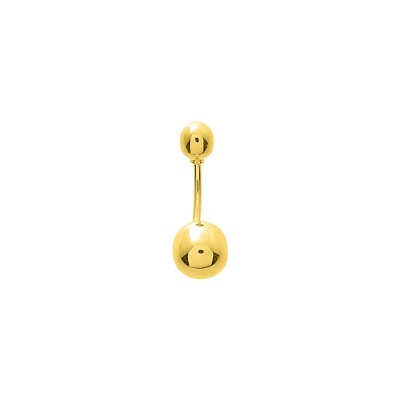 Piercing de nombril boule en or jaune
