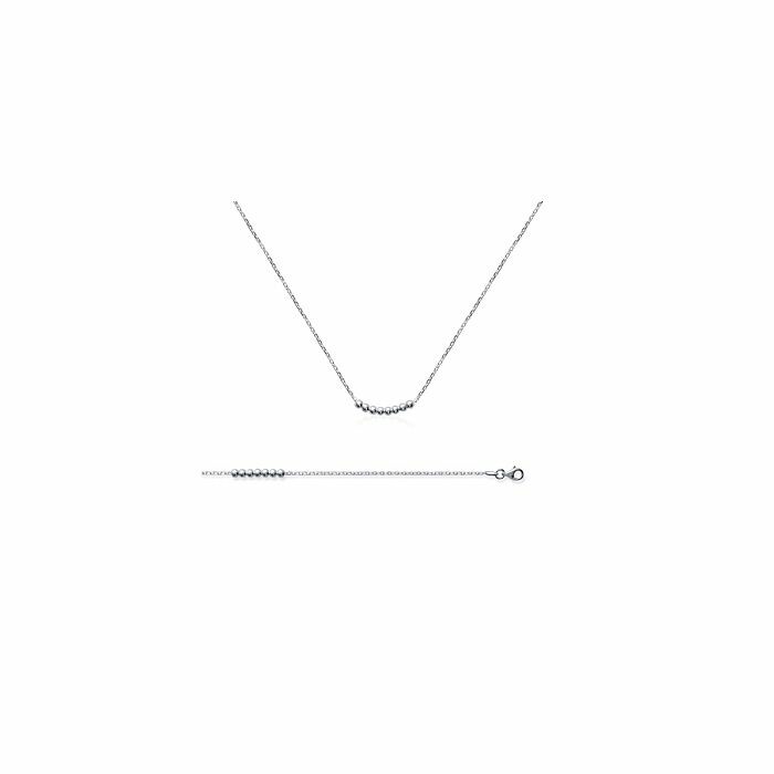 Collier en argent, longueur de 45cm