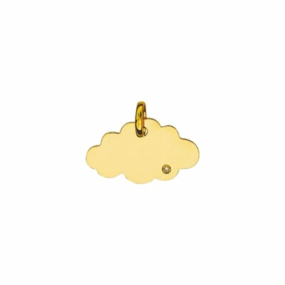 Pendentif nuage en or jaune