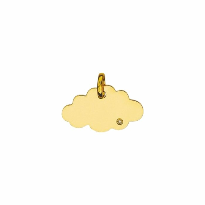 Pendentif nuage en or jaune