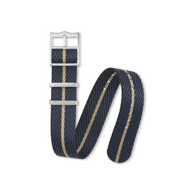 Bracelet montre Rochet Nato en nato marine et beige - 22mm