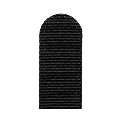 Bracelet montre Rochet Field en nylon noir, anse d'clic - 22mm