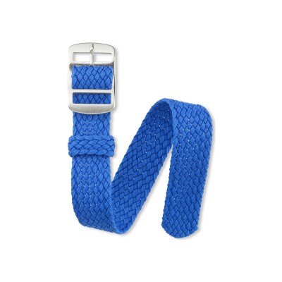 Bracelet montre Rochet Perlon en nylon bleu roy - 20mm