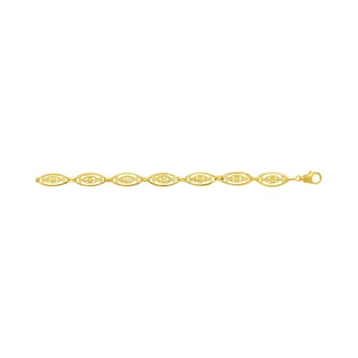 Chaîne maille filigrane en or jaune