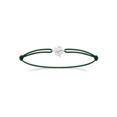 Bracelet cordon en argent rhodié