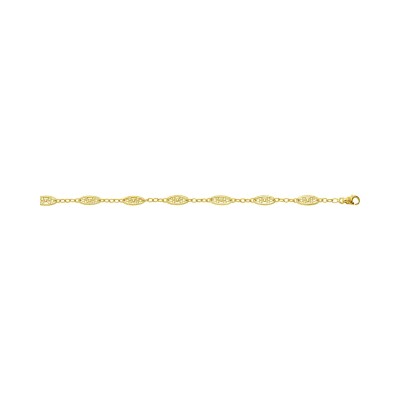 Chaîne maille filigrane en or jaune