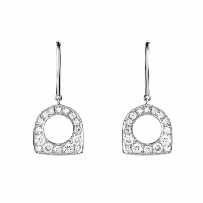 Boucles d'oreilles FRED Success en or blanc et diamants