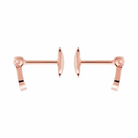 Boucles d'oreilles FRED Force 10 en or rose et diamants