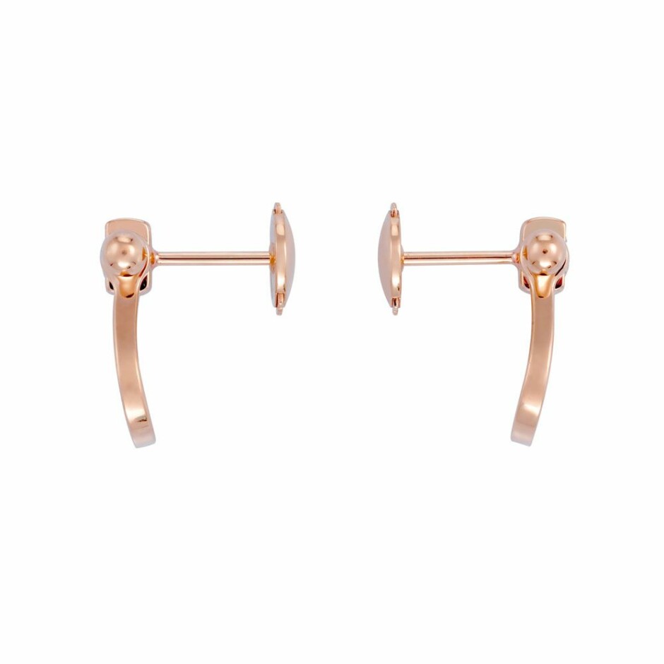 Boucles d'oreilles FRED Force 10 en or rose et diamants