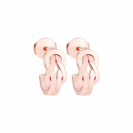 Boucles d'oreilles FRED Chance Infinie en or rose