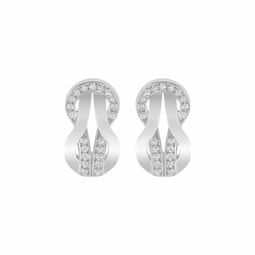 FRED Chance Infinie stud earrings, white gold, diamonds