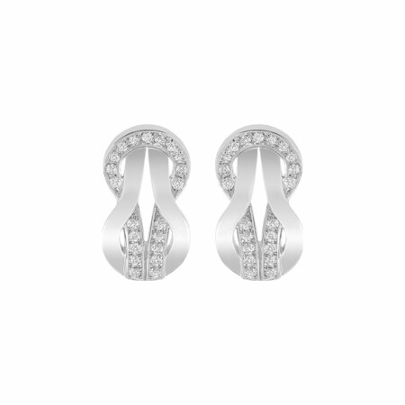 FRED Chance Infinie stud earrings, white gold, diamonds