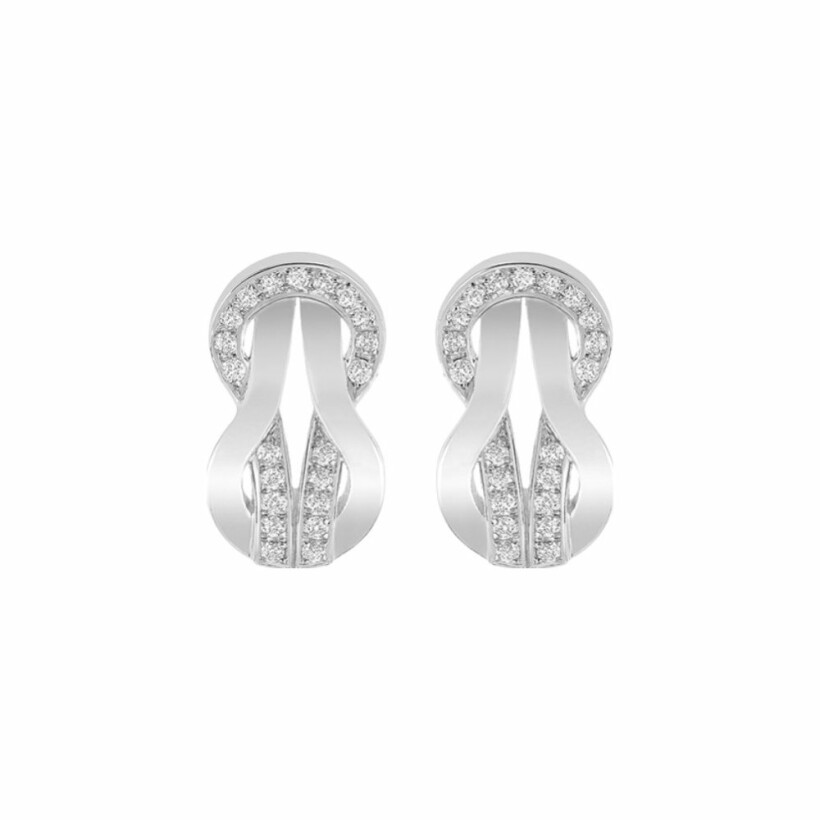 FRED Chance Infinie stud earrings, white gold, diamonds