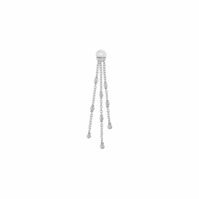 Chaîne pour boucles d'oreilles FRED Chance Infinie en or blanc et diamants