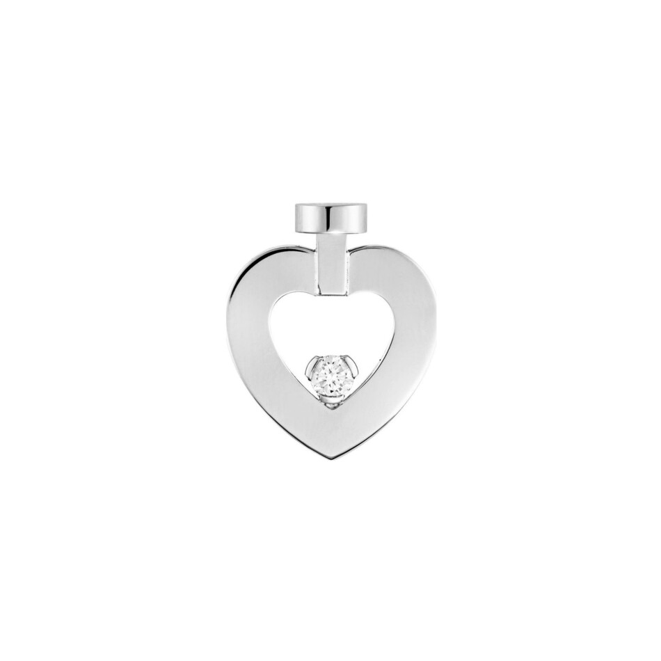 Mono puce d'oreille FRED Pretty Woman en or blanc sertie d'un diamant