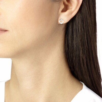 Mono puce d'oreille Fred Pretty Woman en or blanc sertie d'un diamant