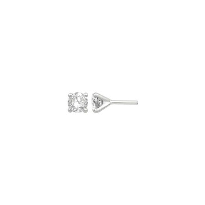 Boucles d'oreilles en or blanc et diamants de 0.40ct