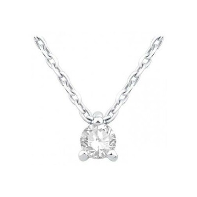 Collier en or blanc et diamant