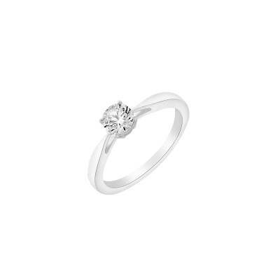 Solitaire en or blanc et diamant de 0.20ct