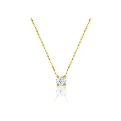 Collier en or jaune et diamants de 0.5ct
