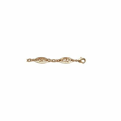 Bracelet en plaqué or, 21cm
