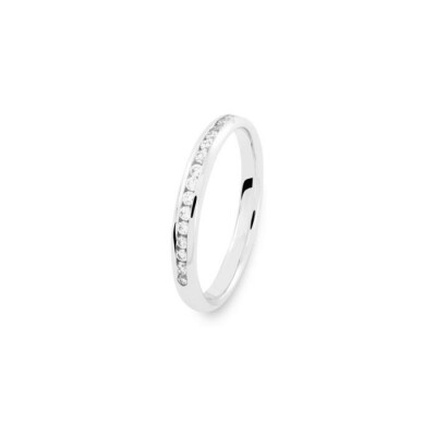 Alliance en or blanc et diamants de 0.2ct