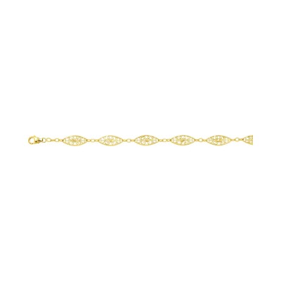 Chaîne filigrane en or jaune, 50cm