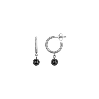 Boucles d'oreilles Ceranity en acier