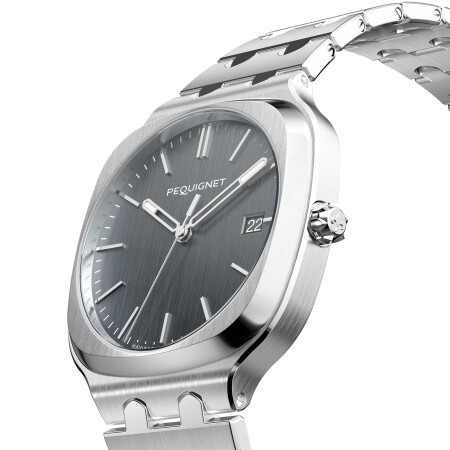 Montre Pequignet Concorde Gris Anthracite 40mm