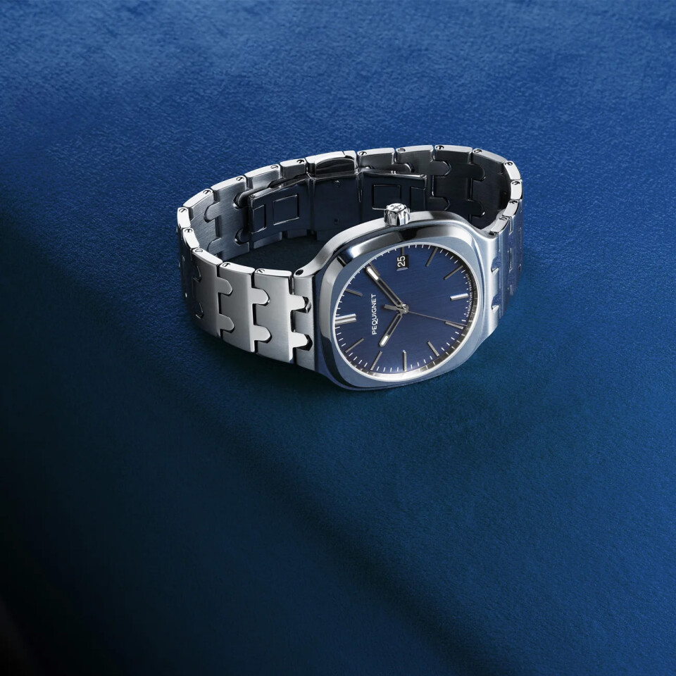 Montre Pequignet Concorde Bleu Marine 40mm