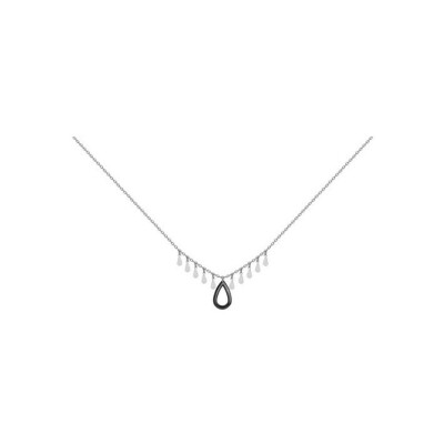Collier mono-motif Ceranity en acier et céramique